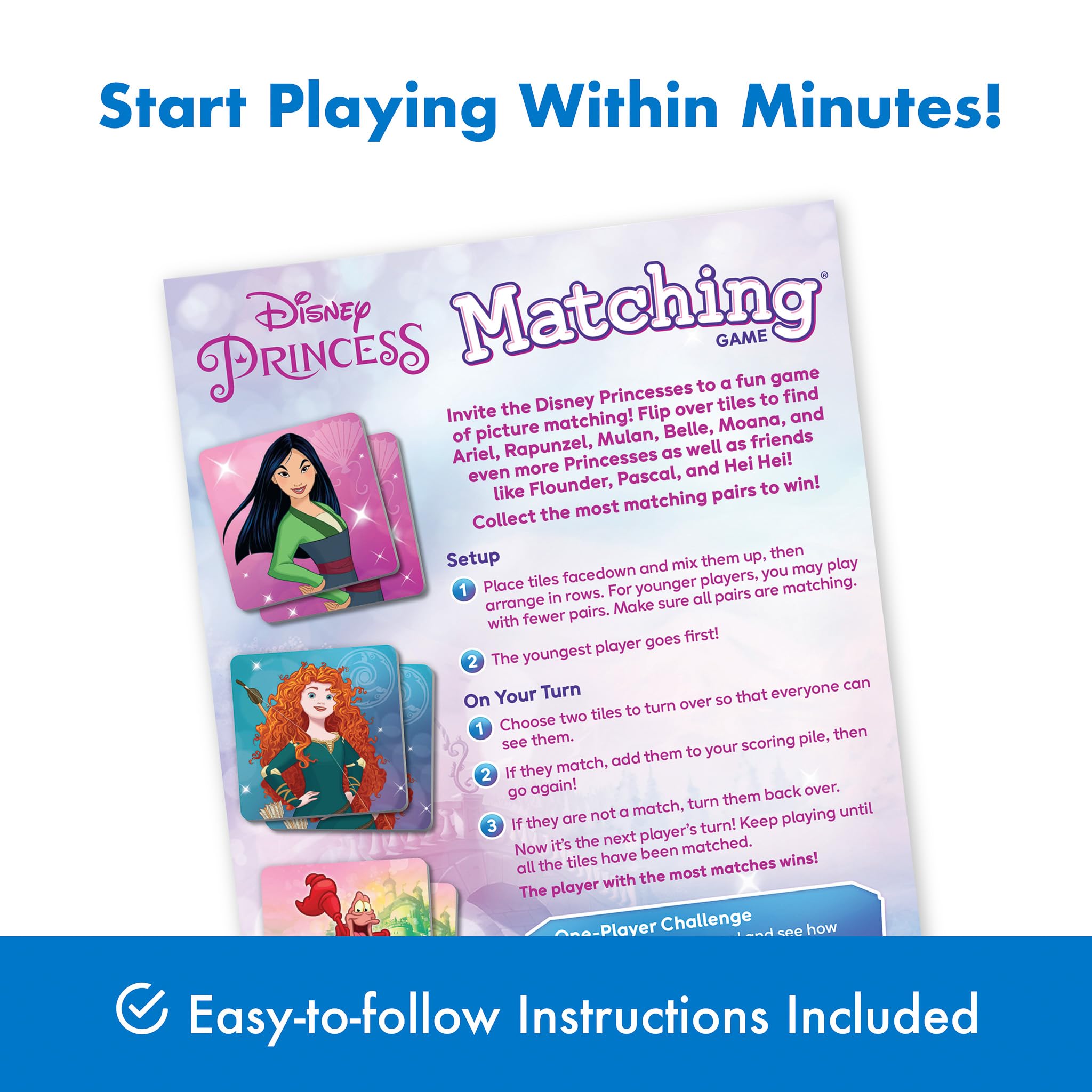 Amazon.com: Wonder Forge Disney Princess Matching Game - Fun
